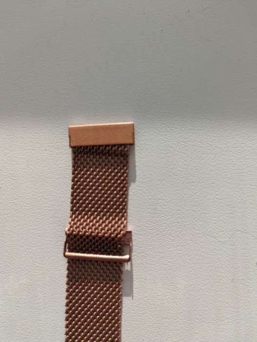 Фотография покупателя товара Ремешок для часов «Соломон», 22 мм, металл, длина 22 см, чёрный - Фото 3