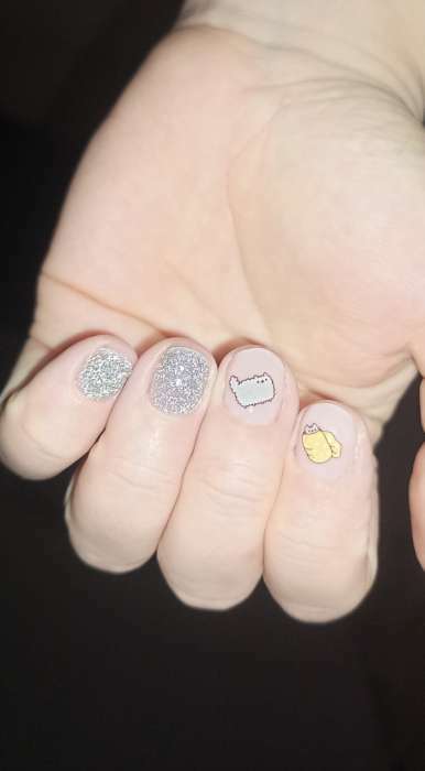 Фотография покупателя товара Слайдер - дизайн для ногтей «Люблю кушац», разноцветные