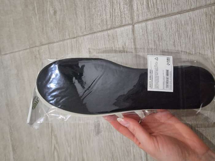 Фотография покупателя товара Стельки для обуви, универсальные, влаговпитывающие, р-р RU до 46 (р-р Пр-ля до 46), 29 см, пара, цвет чёрный - Фото 4