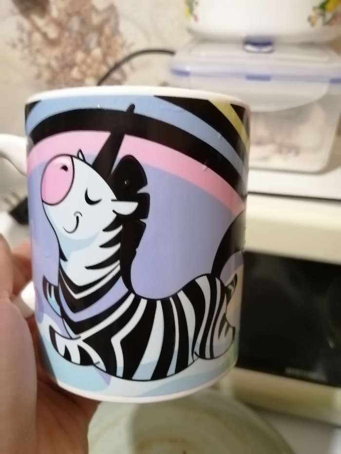 Фотография покупателя товара Кружка - хамелеон Доляна «Единорог», 350 мл, керамика, разноцветная - Фото 4