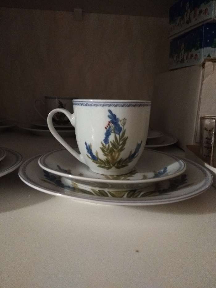 Фотография покупателя товара Чайная пара "Лаванда" чашка 200 мл, блюдце 14,5 см - Фото 1