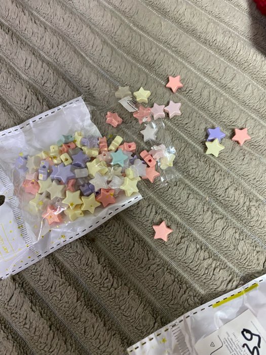 Фотография покупателя товара Набор бусин для рукоделия и плетения «Арт Узор. Звёздочки. Пастель», 20 г, жемчужные, 0.5×1×1 см - Фото 1