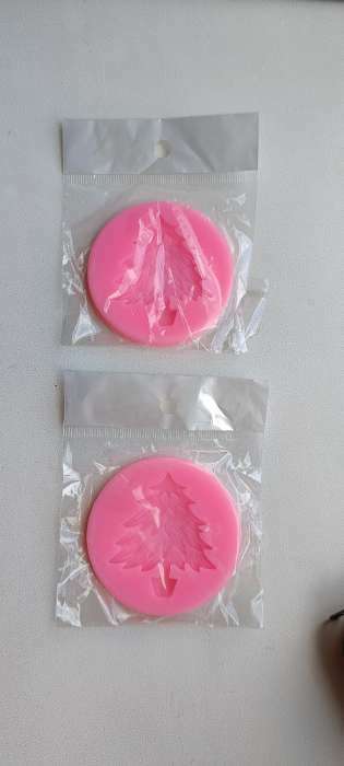 Фотография покупателя товара Силиконовый молд «Ёлка», 6,5×0,7 см, цвет МИКС - Фото 1