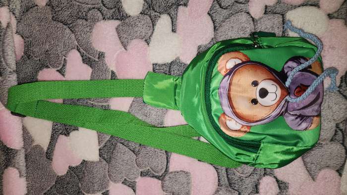 Фотография покупателя товара Сумка детская через плечо, цвет синий - Фото 2