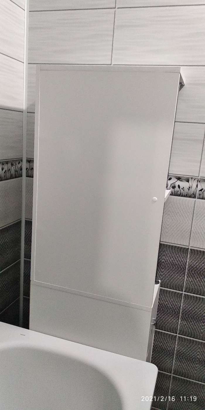 Фотография покупателя товара Тумба напольная для ванной комнаты "Вега 2005" белая, 48 х 23 х 161 см