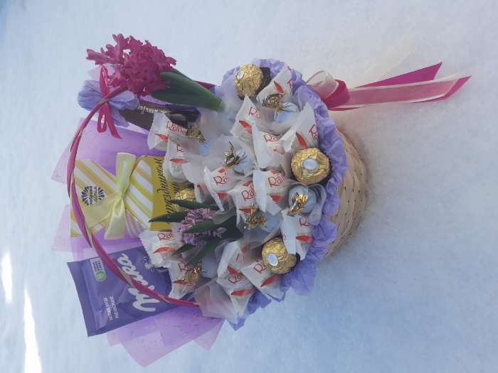 Фотография покупателя товара Корзина плетёная, 26×26×12 см, ручка h=18 см, бамбук, натуральный цвет, Greengo - Фото 53