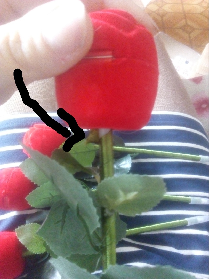 Фотография покупателя товара Ручка «Роза», с лепестками, внутри сюрприз - Фото 5