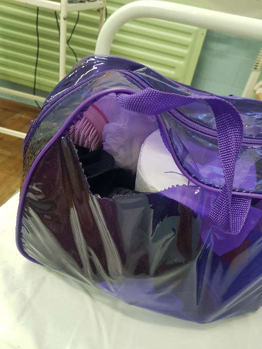 Фотография покупателя товара Набор сумок в роддом, 3 шт., цветной ПВХ, цвет фиолетовый - Фото 22
