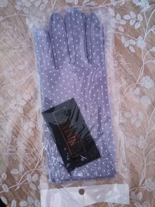 Фотография покупателя товара Перчатки женские MINAKU в горох, 22 см, цв. коричневый - Фото 1