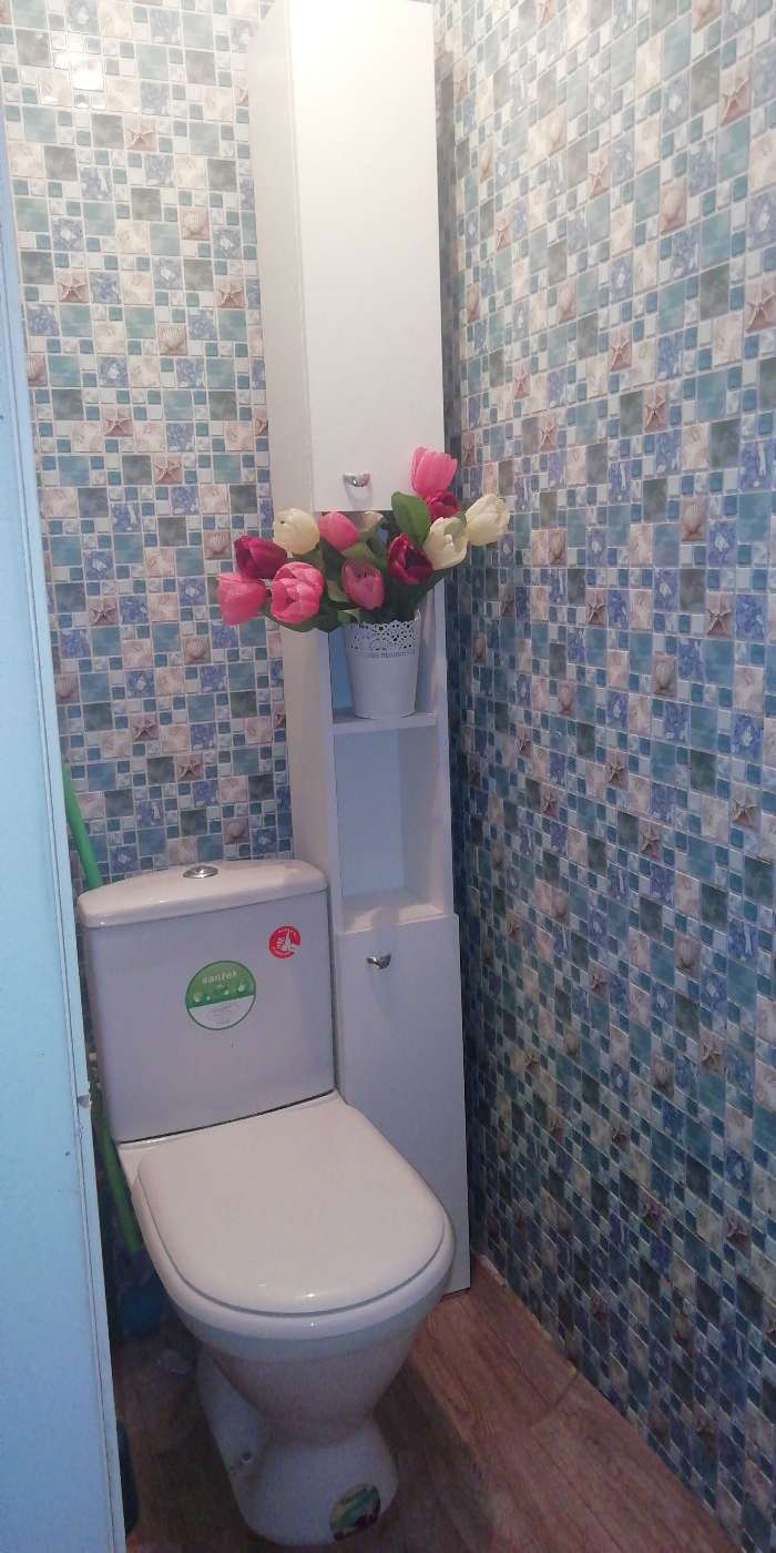 Фотография покупателя товара Пенал для ванной комнаты узкий "Вега 16" белый, 200 см х 20 см х 20 см - Фото 29