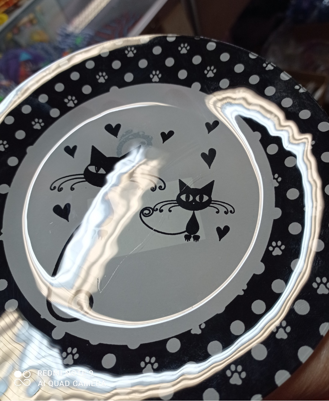 Фотография покупателя товара Тарелка стеклянная пирожковая Доляна «Котики», d=18 см - Фото 2