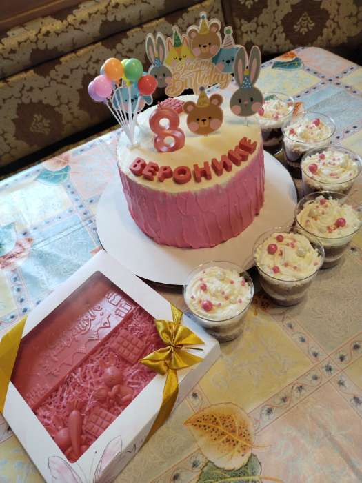 Фотография покупателя товара Топпер для торта «День рождения» - Фото 1