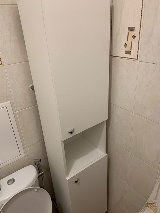 Фотография покупателя товара Пенал для ванной комнаты "Вега 3600" белый, 36 х 30 х 181 см - Фото 23