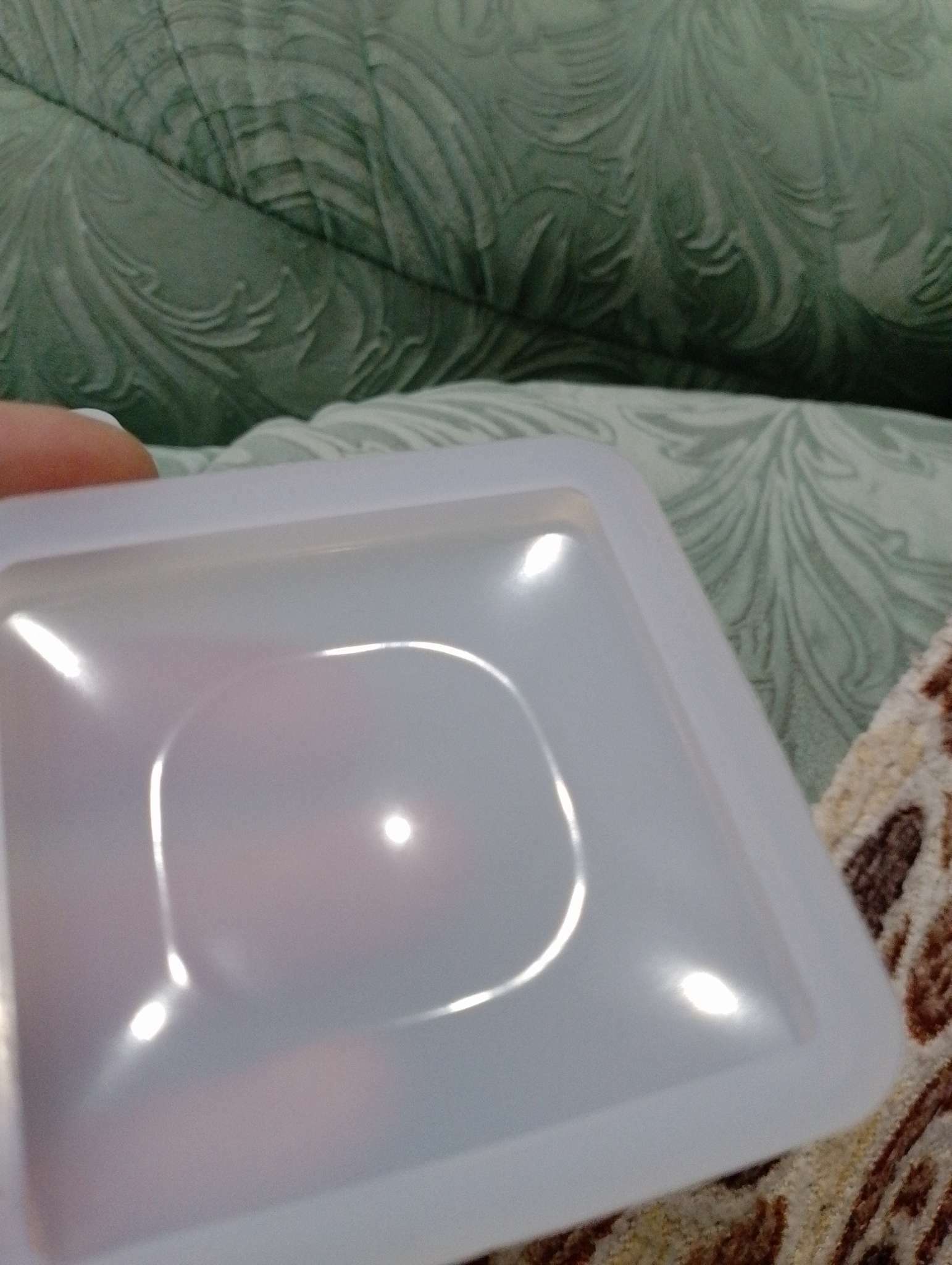 Фотография покупателя товара Молд силикон "Шкатулка квадрат" с крышкой 8х8х5,1 см