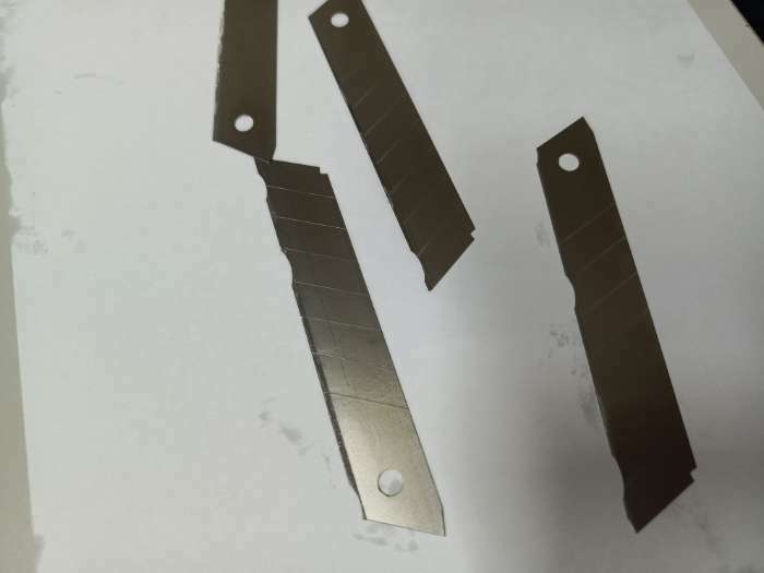 Фотография покупателя товара Лезвие для канцелярских ножей, 18 мм, набор 10 штук - Фото 3