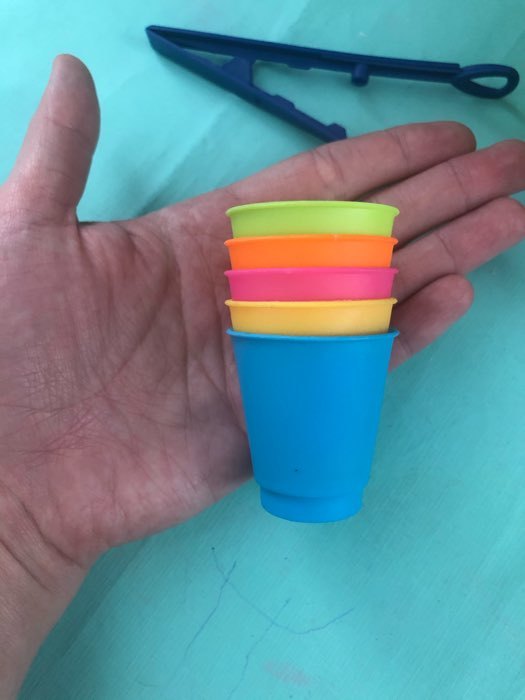 Фотография покупателя товара Набор для сортировки «Сортер-стаканчики: Цветные бомбошки» с пинцетом, по методике Монтессори - Фото 49