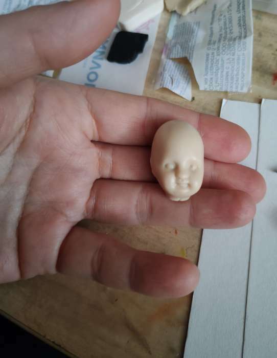 Фотография покупателя товара Молд силикон "Лицо младенца" №13 3х2х1,5 см