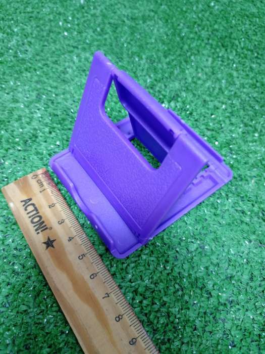 Фотография покупателя товара Подставка для телефона Luazon, складная, регулируемая высота, фиолетовая - Фото 5
