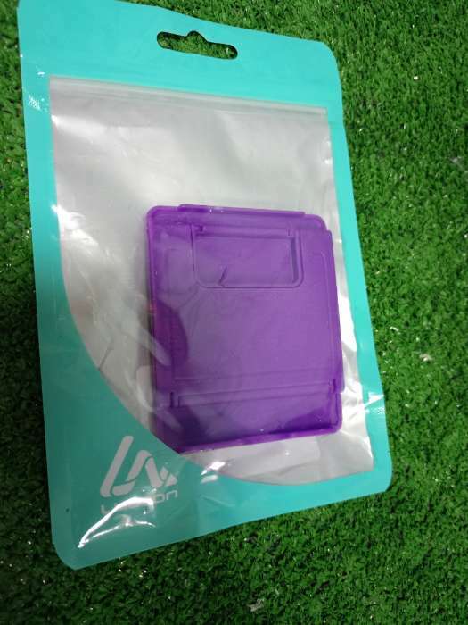 Фотография покупателя товара Подставка для телефона LuazON, складная, регулируемая высота, фиолетовая - Фото 6