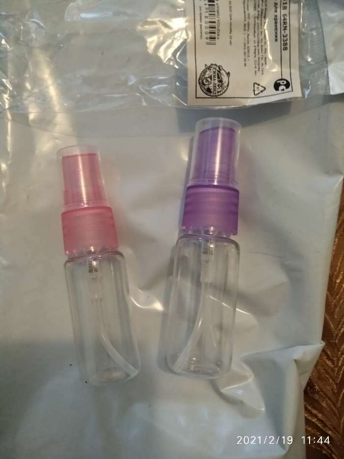 Фотография покупателя товара Бутылочка для хранения, с распылителем, 50 мл, цвет МИКС/прозрачный - Фото 10