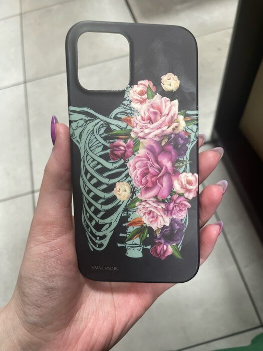 Фотография покупателя товара Чехол на телефона iPhone 12, 12 PRO «Цветы». - Фото 1
