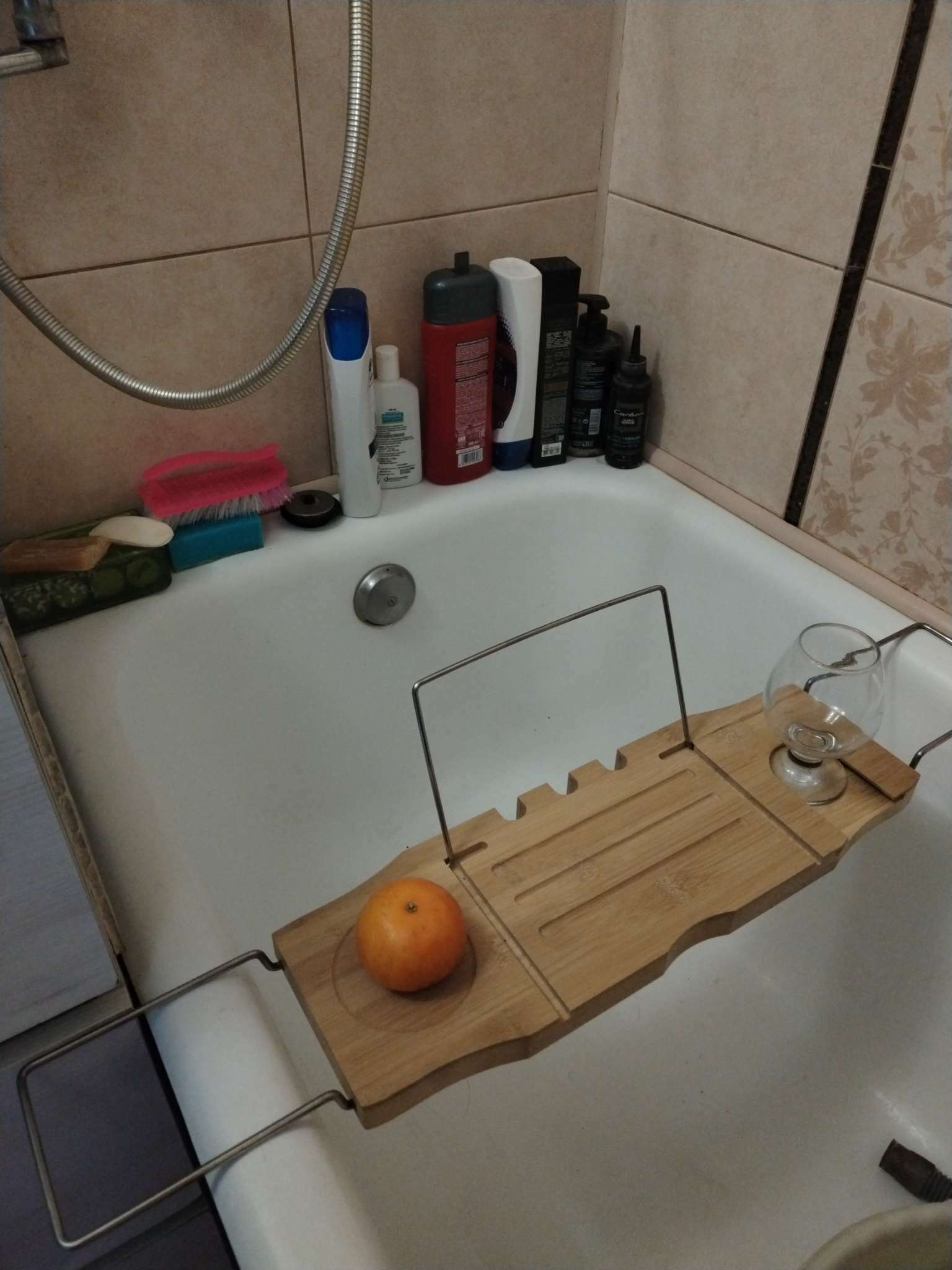 Фотография покупателя товара Полка для ванной SAVANNA SPA, 74-95×20,3×2,5 см, бамбук - Фото 1