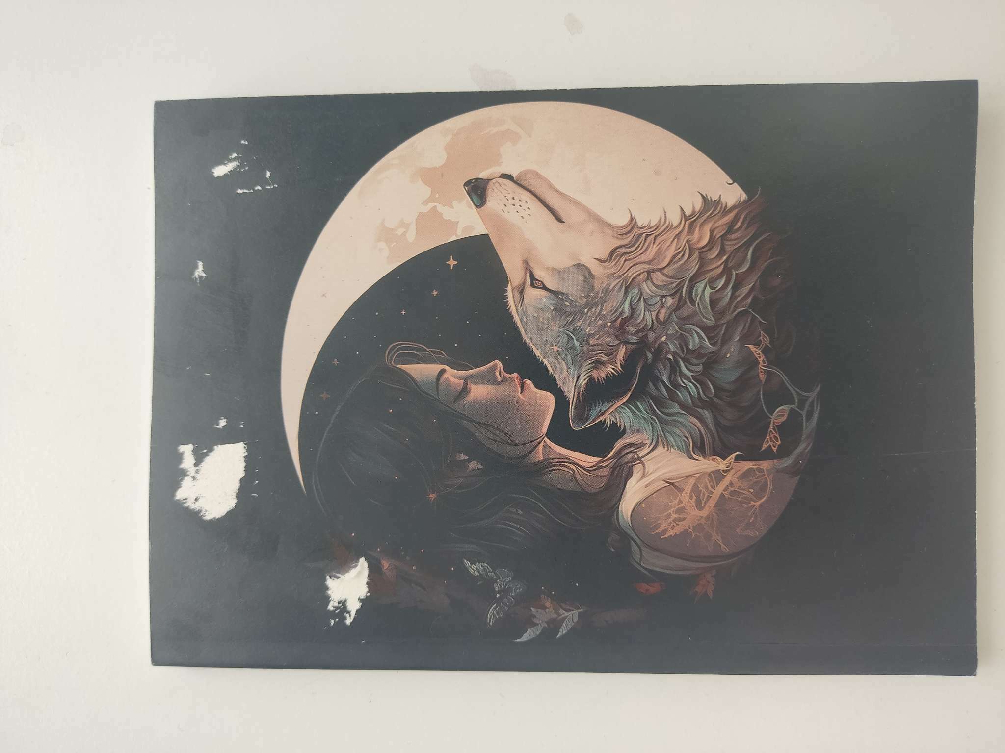 Фотография покупателя товара Ежедневник недатированный на склейке А5 80 листов, мягкая обложка "Девочка и волк"