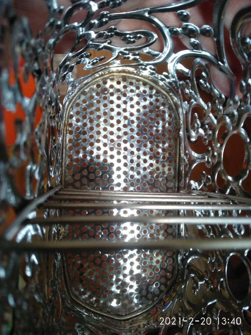 Фотография покупателя товара Сушилка для столовых приборов подвесная Доляна, d=2 см, 15,4×8×19 см, цвет хром - Фото 5
