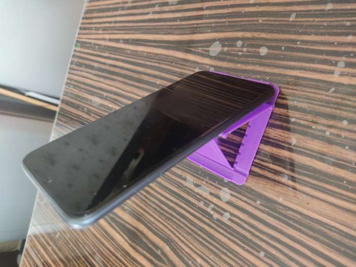 Фотография покупателя товара Подставка для телефона Luazon, складная, регулируемая высота, фиолетовая - Фото 1