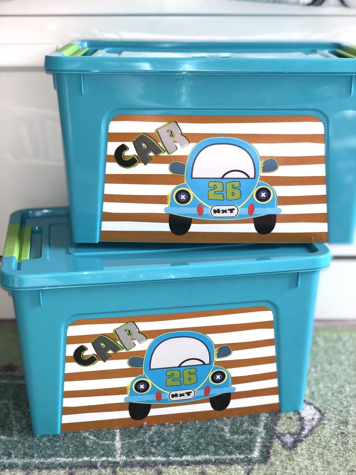 Фотография покупателя товара Контейнер для хранения игрушек My Car. Smart Box, 3,5 л, цвет голубой - Фото 2