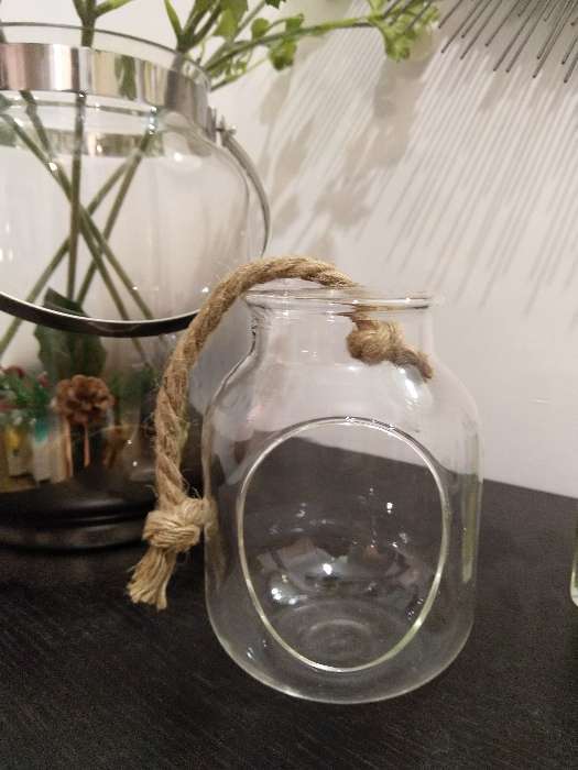 Фотография покупателя товара Флорариум "Баночка" с верёвкой, отверстие 8,6х6,3 см,  11х11х14 см - Фото 3