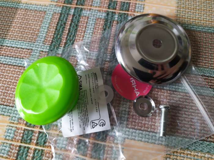Фотография покупателя товара Ручка для крышки на посуду Доляна «Гевни», d=4,5 см, цвет зелёный - Фото 4