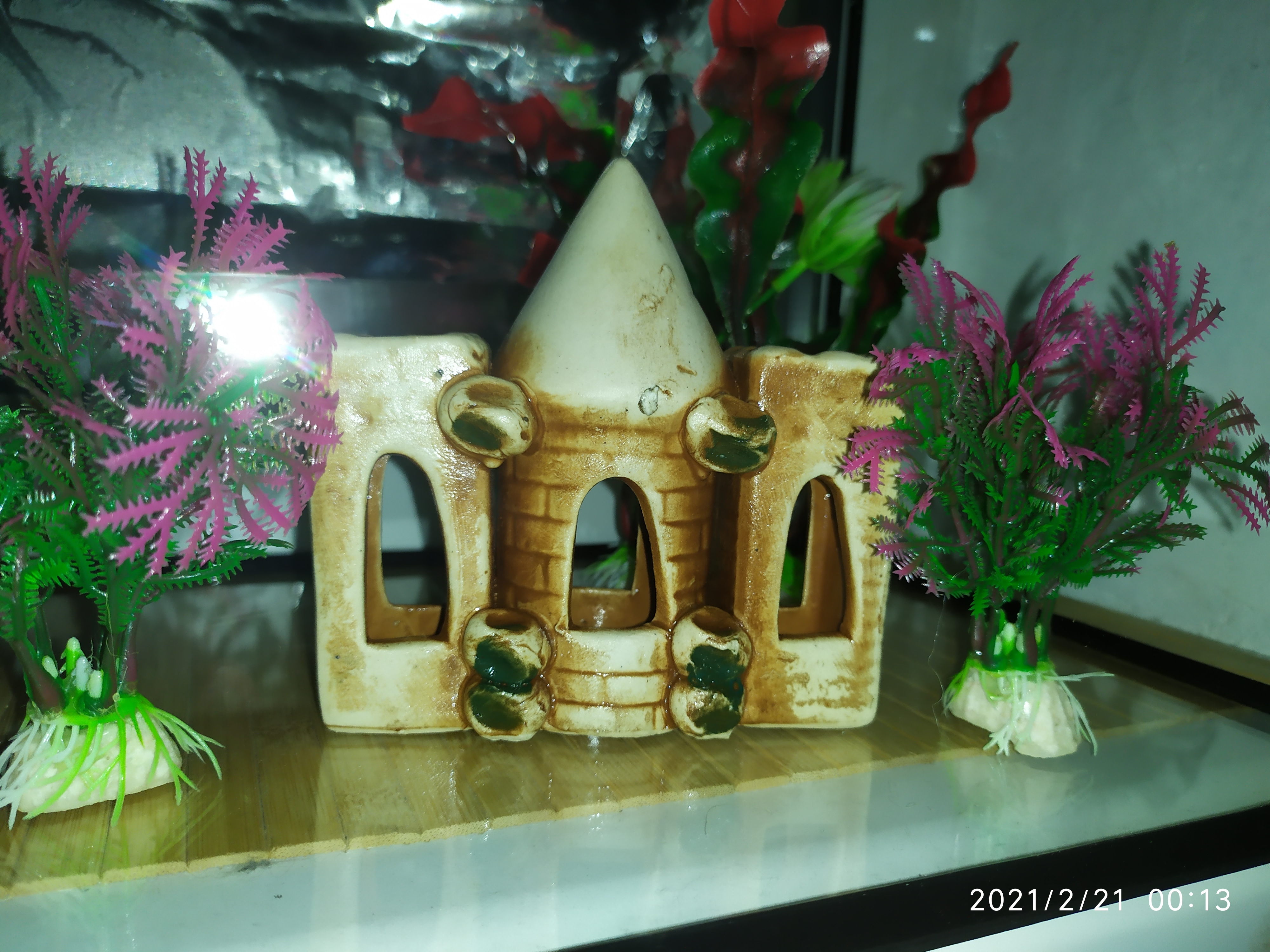 Фотография покупателя товара Декорация для аквариума "Крепость", 5х11х10 см, микс