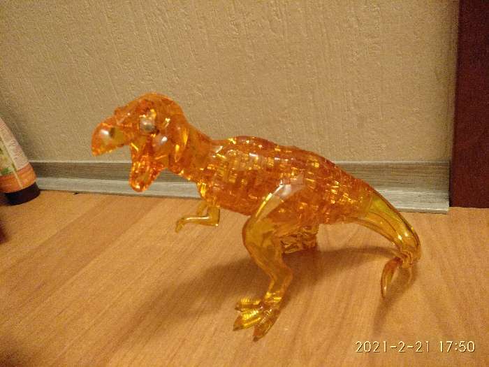 Фотография покупателя товара 3D пазл «Динозавр», кристаллический, 50 деталей, цвета МИКС - Фото 2
