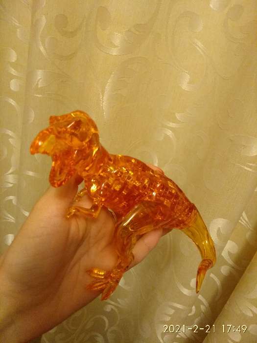 Фотография покупателя товара 3D пазл «Динозавр», кристаллический, 50 деталей, цвета МИКС