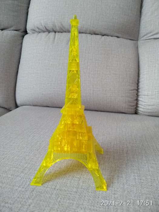 Фотография покупателя товара 3D пазл «Башня», кристаллический, 24 детали, световой эффект, цвета МИКС - Фото 3