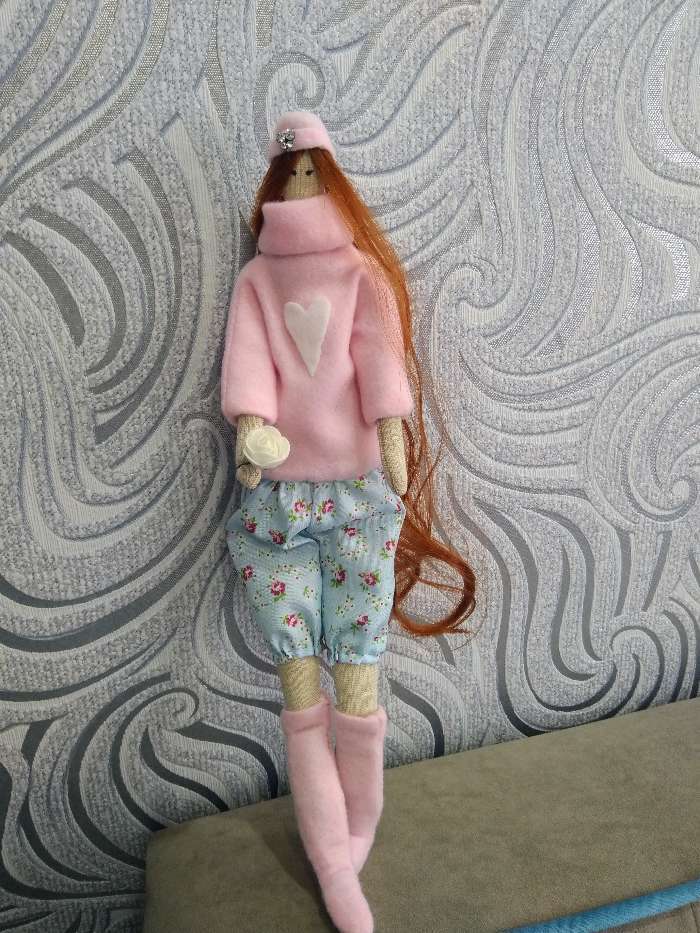 Фотография покупателя товара Интерьерная кукла «Мэги», набор для шитья, 18 × 22 × 3.6 см - Фото 10
