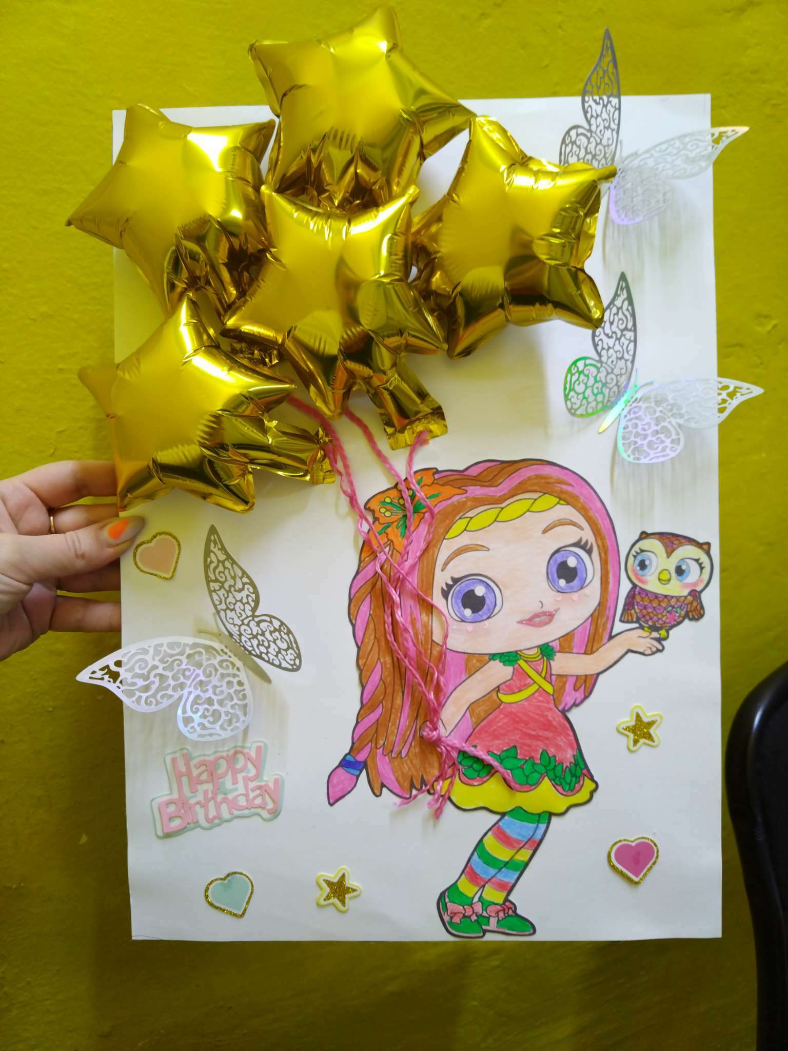 Фотография покупателя товара Воздушные шары фольгированные 5" «Звезда», под воздух - Фото 8