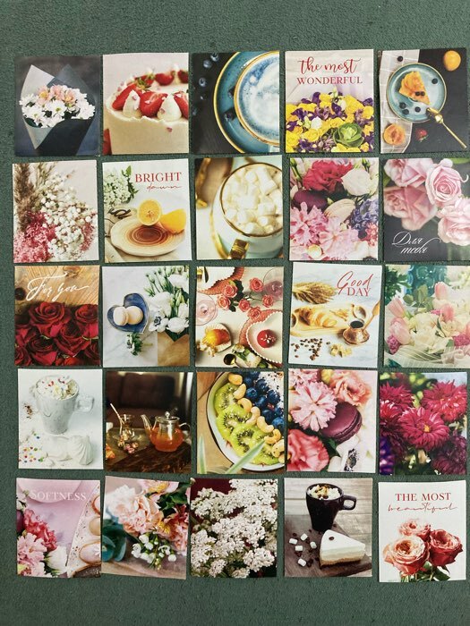 Фотография покупателя товара Набор стикеров «Цветы», 6 х 7 см, 50 шт