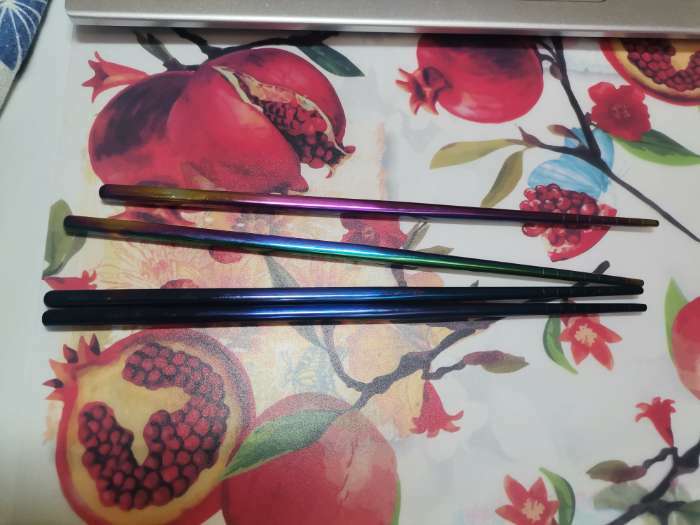 Фотография покупателя товара Палочки для суши Bacchette, длина 21 см, цвет хамелеон - Фото 1