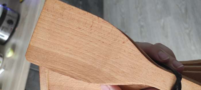 Фотография покупателя товара Лопатка деревянная "Прямая", 30.5 см, бук-премиум - Фото 1