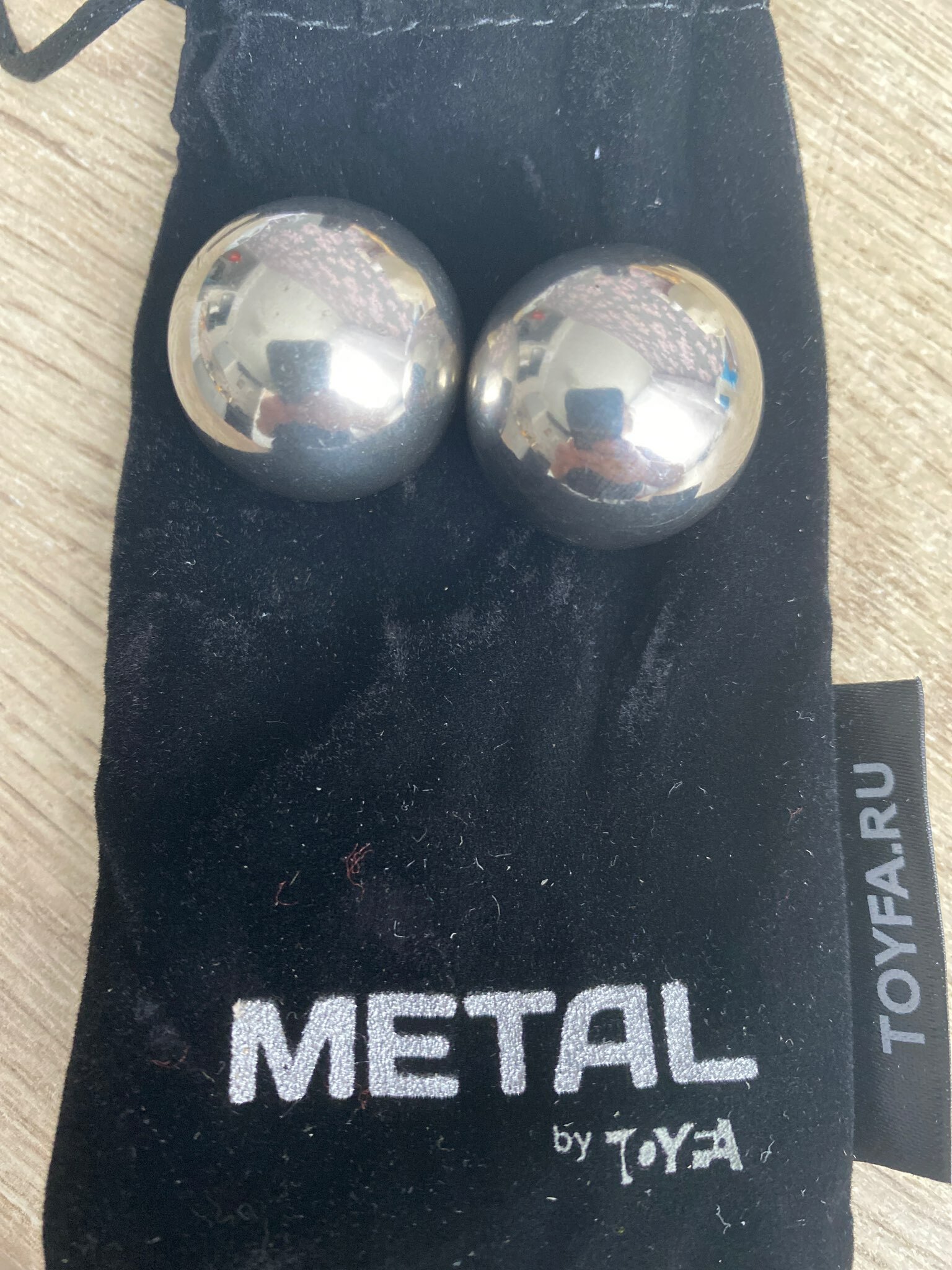 Фотография покупателя товара Вагинальные шарики Metal by Toyfa, цвет серебристый, d=2,5 см - Фото 1