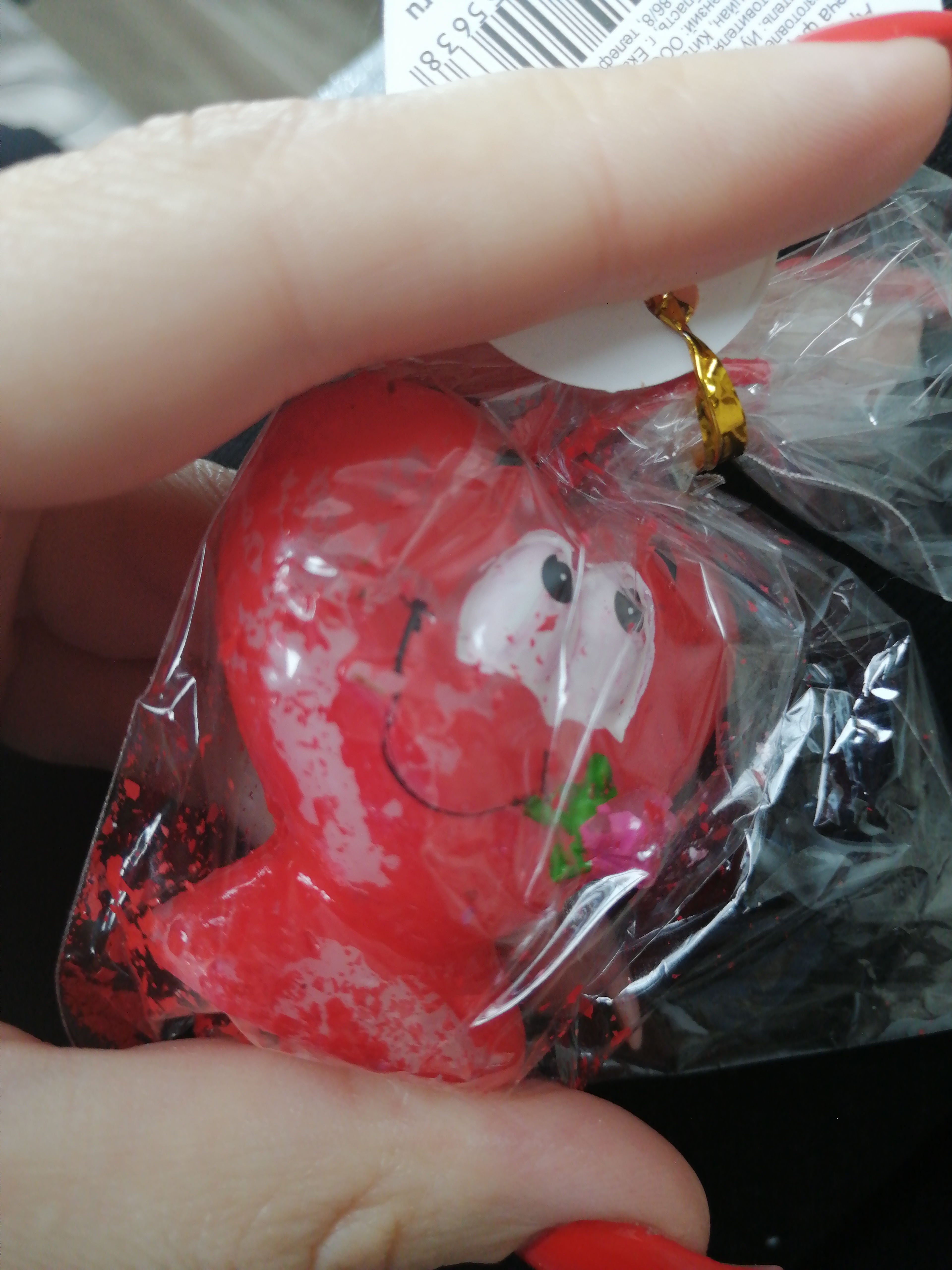 Фотография покупателя товара Свеча формовая «Сердце с розой», 5 см - Фото 1