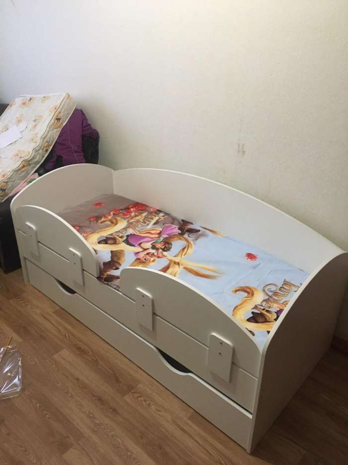 Фотография покупателя товара Кровать-тахта детская, спальное место 1600 × 700 мм, цвет белый - Фото 17