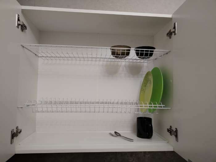 Фотография покупателя товара Комплект посудосушителей с поддоном для шкафа 80 см, 76,5×25,6 см, цвет белый - Фото 1