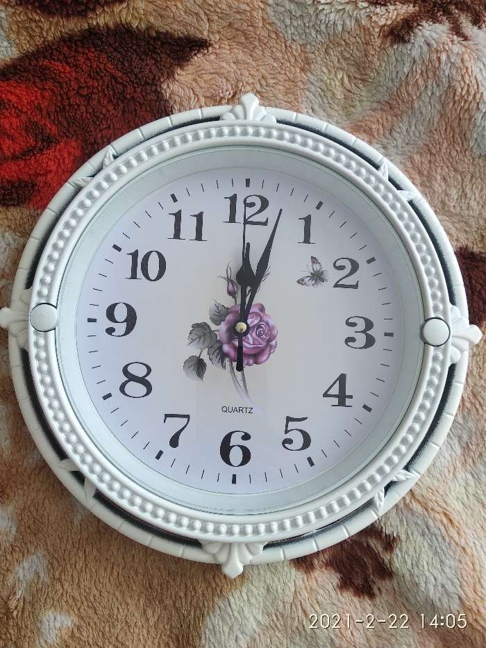 Фотография покупателя товара Часы настенные "Роза Фетида", d-27 см, циферблат 20 см, дискретный ход