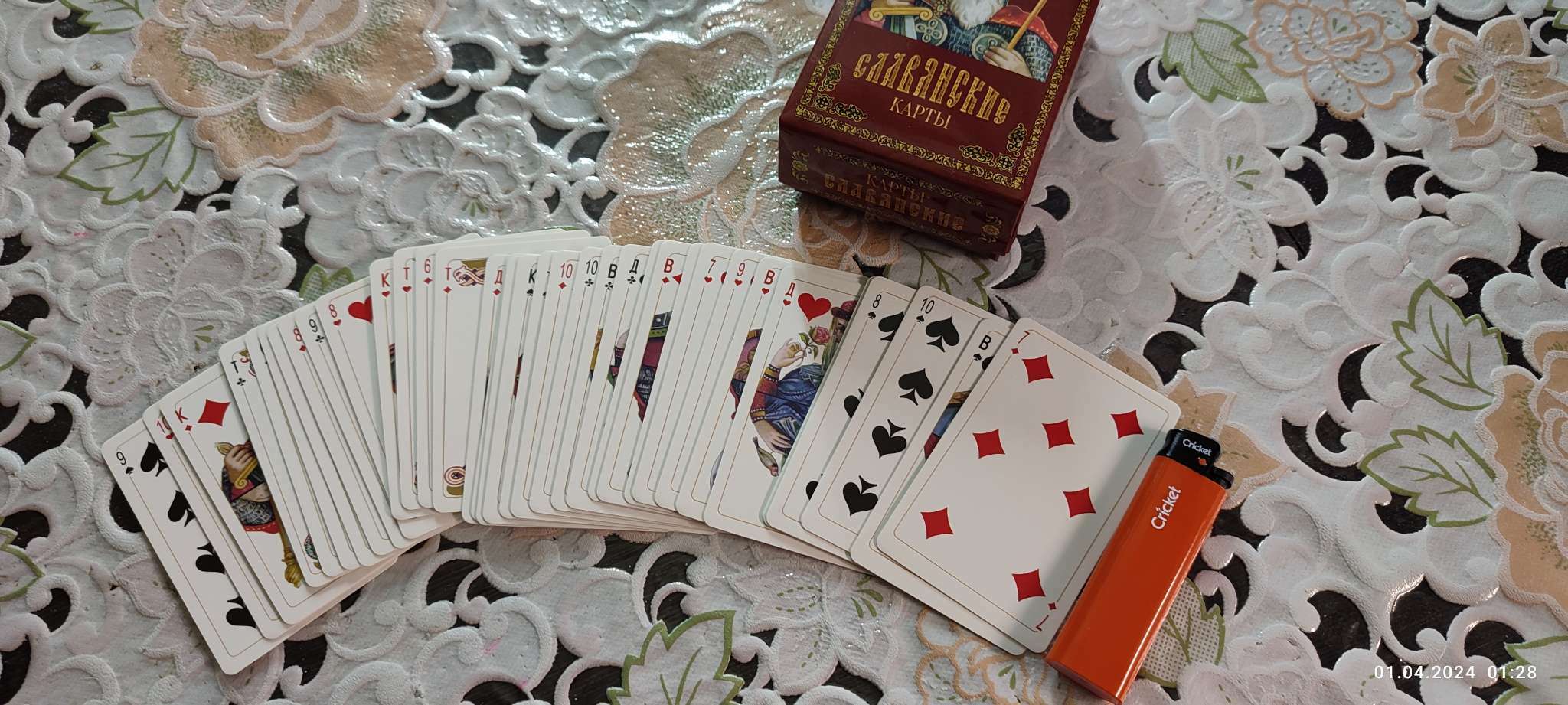 Фотография покупателя товара Карты игральные подарочные "Славянские", премиум, 36 шт, карта 8.5 х 6.5 см, картон 270 гр