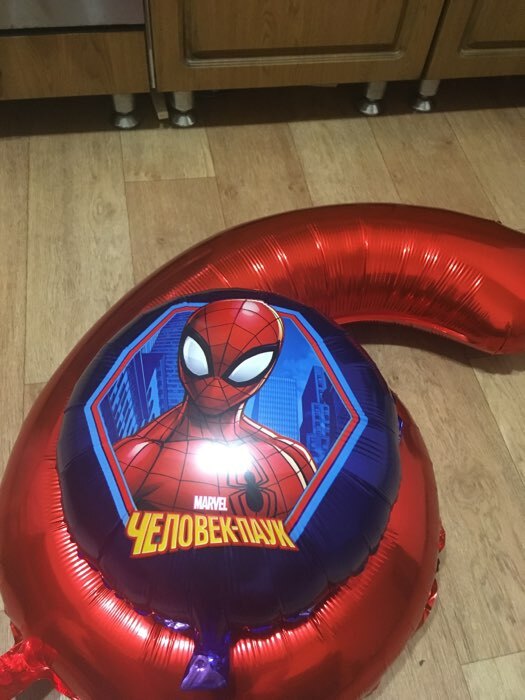 Фотография покупателя товара Шар воздушный "Супермен", 16 дюйм, фольгированный, Человек-паук