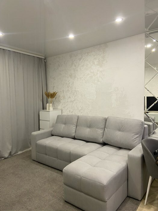 Фотография покупателя товара Диван угловой «СИМПЛ КЛЕТКА», спальное место 1600×2000 мм, ткань велюр vivaldi, цвет серый - Фото 2