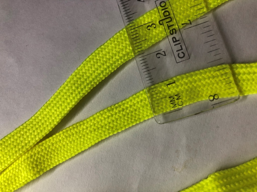 Фотография покупателя товара Шнурки для обуви, пара, плоские, 10 мм, 120 см, цвет жёлтый неоновый